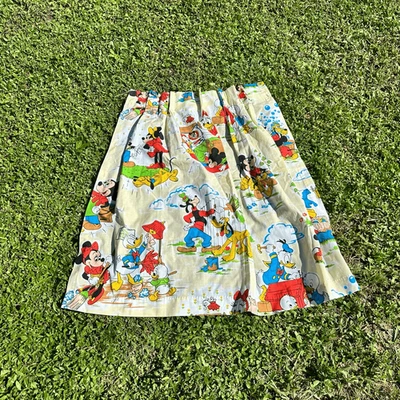 Vintage Disney Mickey Mouse Bathroom Curtain - Image 1 of 4