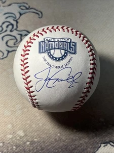 Jamey Carroll signiert ROMLB 2005 Nationals Eröffnungssaison Baseball JSA COA - Bild 1 von 4