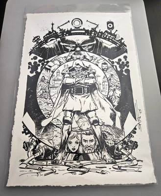 Impresión DOOM Edición Limitada / Exclusivo Arte Cómico Felix / Firmado Sanford Greene Foto 1 de 3