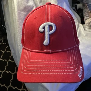 Philadelphia Phillies New Era Dad Hat Medium-Large Red MLB Hat Cap genuine merch - Imagen 1 de 5