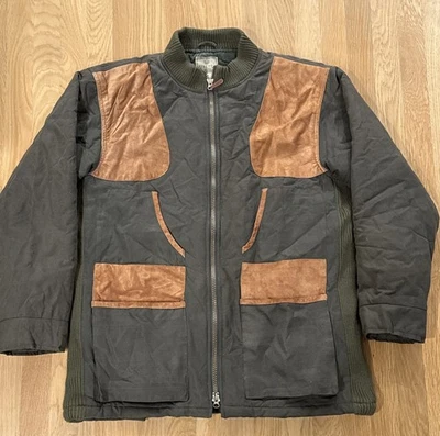 Chaqueta de Caza Beretta en Verde y Gamuza Abrigo de Juego Resistente Talla L Foto 1 de 4