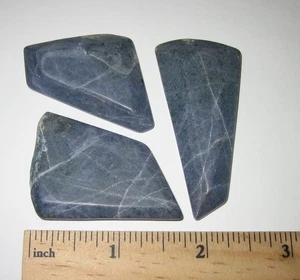 3 getrommelte polierte natürliche strombolith aka spurrit steine aus mexiko 58,3 gramm - Bild 1 von 6