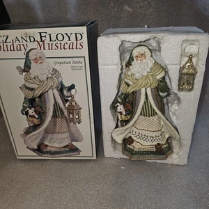 Figura de colección Fitz and Floyd Holiday Musicals Gregorian Santa 9" Silent Night - Imagen 1 de 13