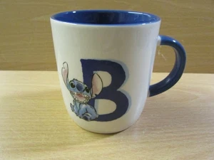 NEW & Unused Disney LILO & STITCH Initial B Blue Handle/Interior Mug Tea/Coffee - Foto 1 di 4