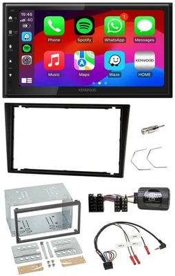 Kenwood Lenkrad USB DAB 2DIN Bluetooth Autoradio für Opel Corsa C Omega B Agila - Bild 1 von 4