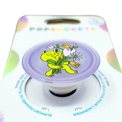 Empuñadura y soporte para teléfono PopSockets PopGrip Premium - Flower Frank translúcido Foto 1 de 3