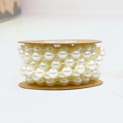  10MM Runde Schnur Perlen Kette Girlande Feste Kunststoff Simulation Perlen - Bild 1 von 4