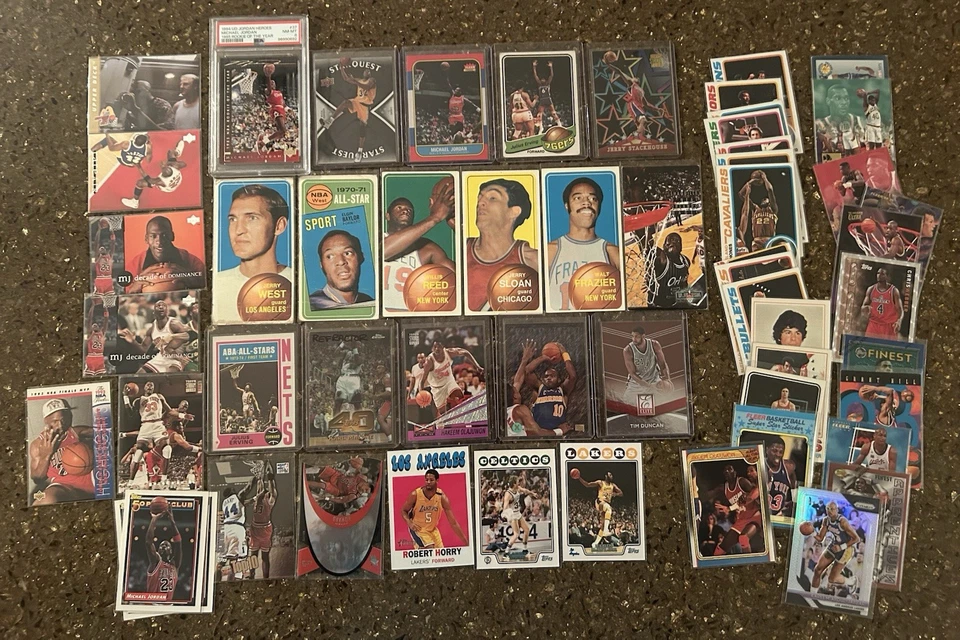 Michael Jordan Julius Erving Larry Bird Magic Johnson ¡11 paquetes de cartas! Topps 1970 Foto 1 de 4