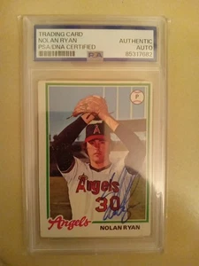 Nolan Ryan Signed 1978 Topps #400 Baseball Card Angels HOF Autograph PSA/DNA - Picture 1 of 4