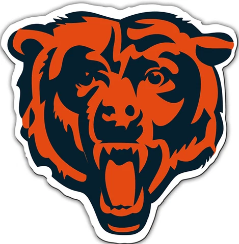 Chicago Bears 12" Face Magnet Cover