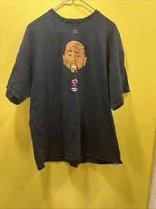 Miami Heat Shirt Dwayne Wade Majestic NBA Basketball Size Youth XXL - Picture 1 of 4