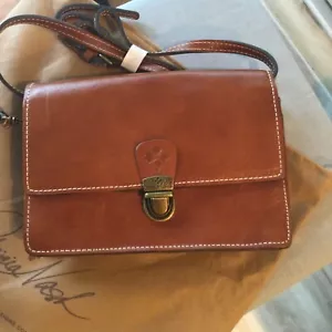 Bolso de Mano Pequeño PATRICIA NASH TORRI Bandolera Cuero Tostado Nunca Usado - Imagen 1 de 9