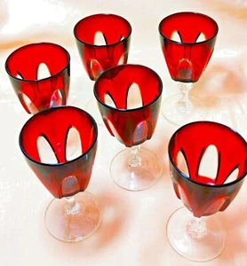 Gothic Cristal D´Arques DURAND Luminarc Arcoroc Rubin Weinglas Goblet Weihnacht - Bild 1 von 11