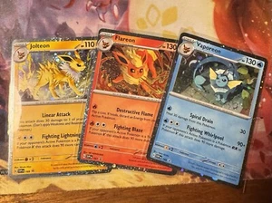 Prismatic Evolutions Poster Collections 3 Foil Promo Cards -Vaporeon Flareon Jol - Picture 1 of 1