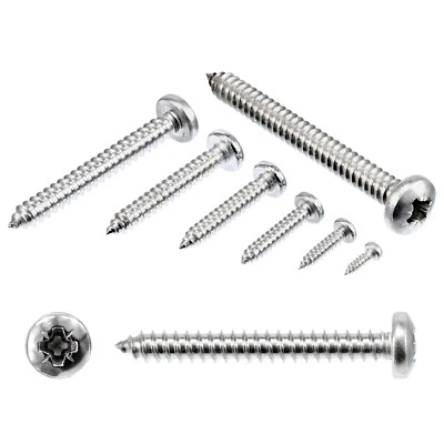 Blechschrauben Linsenkopfschrauben Kreuzschlitz Edelstahl A2 DIN 7981 Form C Z - Bild 1 von 4