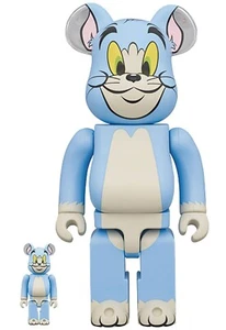 Tom and Jerry Classic Color Tom 400% & 100% Bearbrick by Medicom - Picture 1 of 2