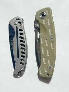 Lot of 2 Camillus Titanium AUS8 Pocket Knives