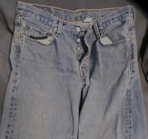 MENS LEVIS 501 BLUE JEANS 34X30 - Picture 1 of 4