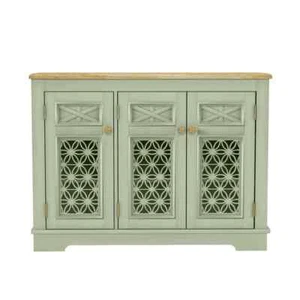 Vintage Green 44 in. W Storage Buffet Sideboard with Adjustable Shelves - Picture 1 of 6