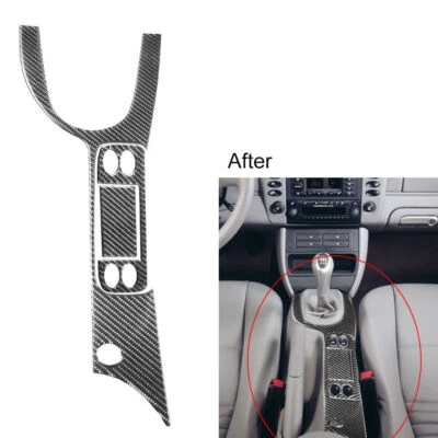 Cubierta del panel de cambio de marchas de fibra de carbono 3 piezas para Porsche Boxster 911 996 1998-2004  Foto 1 de 4