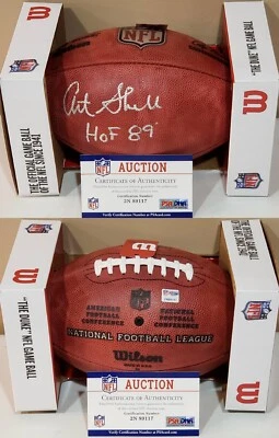 Fútbol americano autografiado original Art Shell Oakland Raiders de la corte NFL con certificado de autenticidad Foto 1 de 4