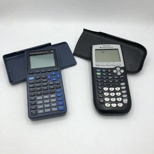 2 Texas Instruments Calculator TI-84 TI-Plus Graphing Parts Repair Untested - Picture 1 of 9