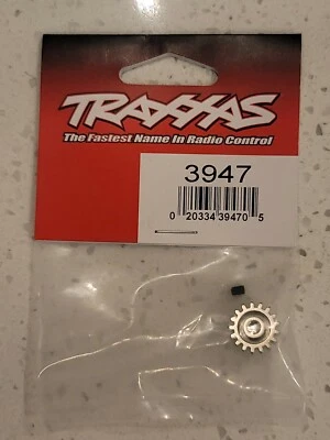 Traxxas 3947  Gear, 17T Pinion (32P) (machine Steel) / Set Screw - Image 1 of 2