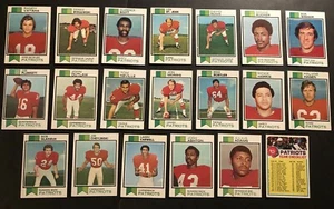 1973 Topps NEW ENGLAND PATRIOTS Complete TEAM Set JIM PLUNKETT Reggie RUCKER - Picture 1 of 1
