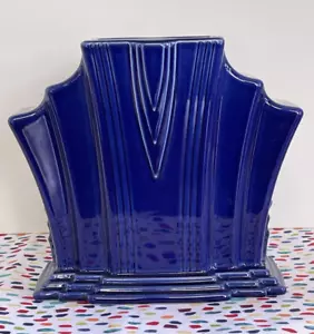 Jarrón Fiestaware Crepúsculo Aniversario Fiesta Azul Florero Limitado - Imagen 1 de 16