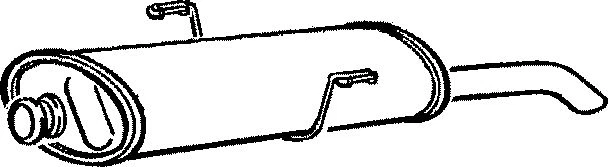 1PG503H END SILENCER FOR PEUGEOT 306 1.6 1994-2000 - Image 1 of 1