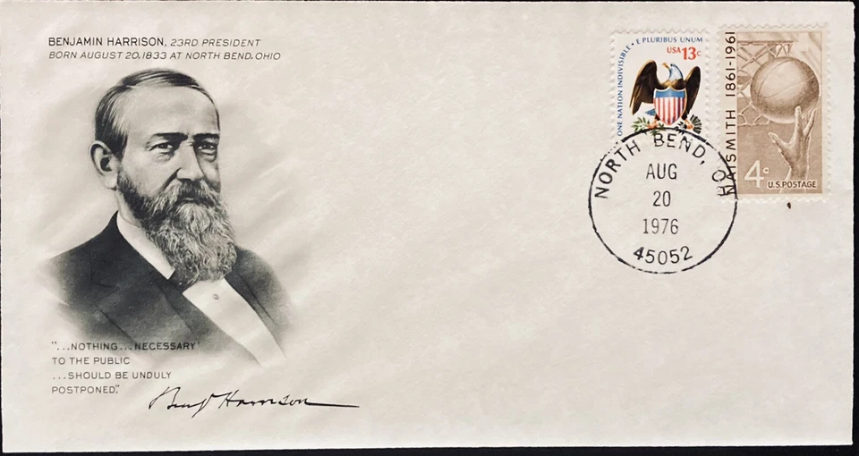 FDC~1976 23rd PRESIDENT~BENJAMIN HARRISON - Image 1 of 1