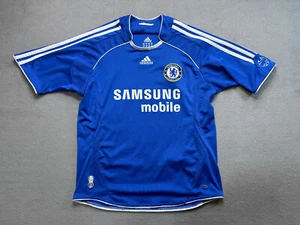 adidas Chelsea FC 2007/08 home jersey boys size M blue football shirt - Picture 1 of 21