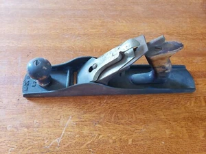 Vintage Made in USA 14" Wood Planer, Black, Wood Handles - Picture 1 of 6