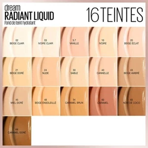 MAYBELLINE Dream Radiant Liquid Hydrating Foundation 30ml CHOOSE - NEW Sealed - Picture 1 of 7