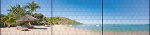 Sandstrand - Panorama XXL bedruckte Sichtschutzstreifen für Zaun - Bild 1 von 1