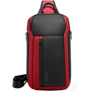 BANGE Universal Stylish Backpack 15.6 inches, resistant to water splashes, Red - Picture 1 of 11