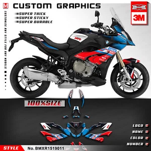 Custom Graphics Decals Sticker for BMW S1000XR 2015 2016 2017 2018 2019 Blue Red - Picture 1 of 22