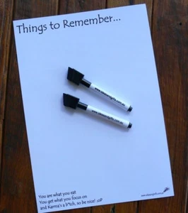A4 Cheeky Karma Fridge Whiteboard Magnet Home Office Reminder Memo Messages 2pen - Bild 1 von 6