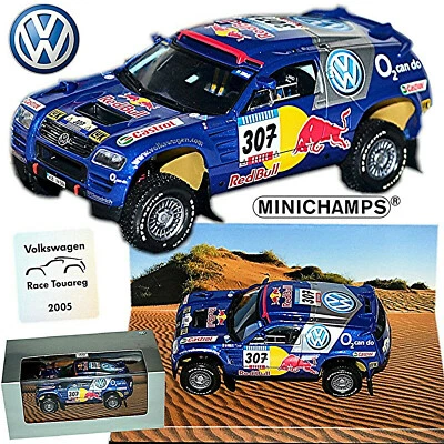VW Volkswagen Race Touareg 2005 Rallye Dakar #307 Saby Périn 1:43 - Immagine 1 di 4