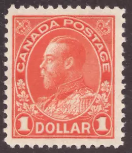 1923 Canada Sc# 122 - $1 Orange, KGV Admiral of the Fleet - MNH - Picture 1 of 1