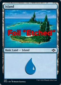 MTG ISLAND 483 FOIL EXC - ISOLA - MH2 EXTRA ETCHED EN - MAGIC - Picture 1 of 1