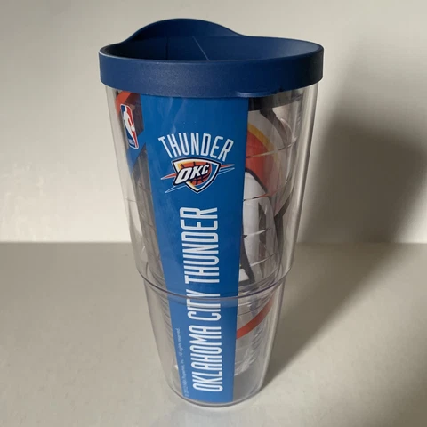 Tervis Tumbler 24 oz. With Lid Oklahoma City Thunder OKC Pre-owned Cover
