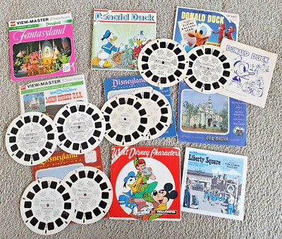 Viewmaster Sammlung Job Set Disney Pakete Rollen Disneyland Donald Duck O762 • 11.29€