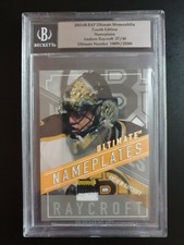 2003-04 BAP Ultimate Memorabilia Nameplates 27 Andrew Raycroft (3CLR) #27/40