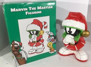 Extrem seltene Looney Tunes Marvin The Martian große Weihnachtsfigur Statue IOB - Bild 1 von 12