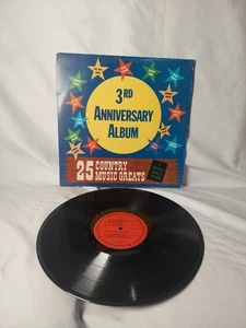 3rd Anniversary Album 25 Country Music Greats + 5 Extra Bonus Tunes Starday AC1 - Picture 1 of 13
