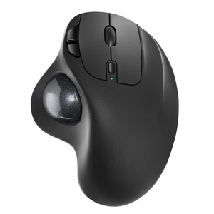 M501 Wireless Trackball Mouse Rechargeable Ergonomic with 3-Device Connection - Picture 1 of 7