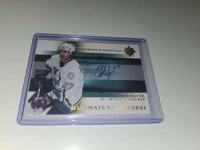2005-06 UD Ultimate Collection- Scott Niedermayer On Card Auto NM Ducks - Image 1 of 4