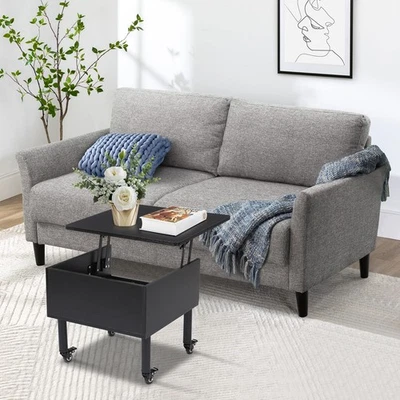 Lift Top Coffee Table Adjustable Height Coffee Table Modern Coffee Table 55*55cm - Image 1 of 4