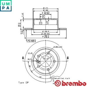 2x BRAKE DISC 08.9859.81 FOR BMW Z4/Roadster/E85 N52B25A 2.5L M54B22 2.2L 6cyl - Picture 1 of 7